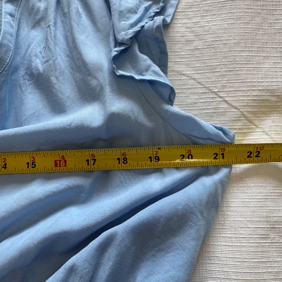 Ever New Melbourne Rahnee Frill Sky Blue Flutter Sleeve Mini Dress SZ 10 - Picture 10 of 13